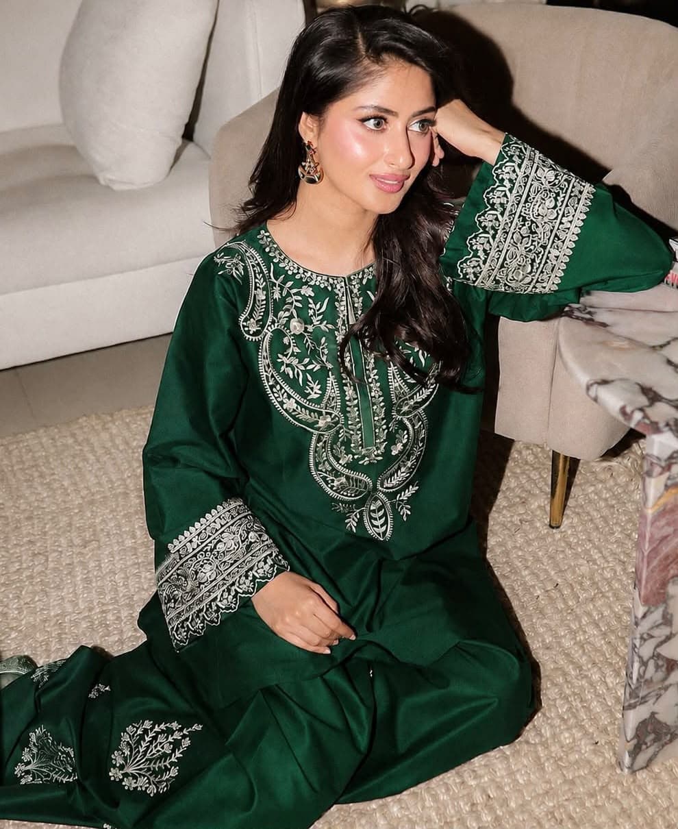 URGE Shamooz Silk Embroidered Unstitched 2PC Suit